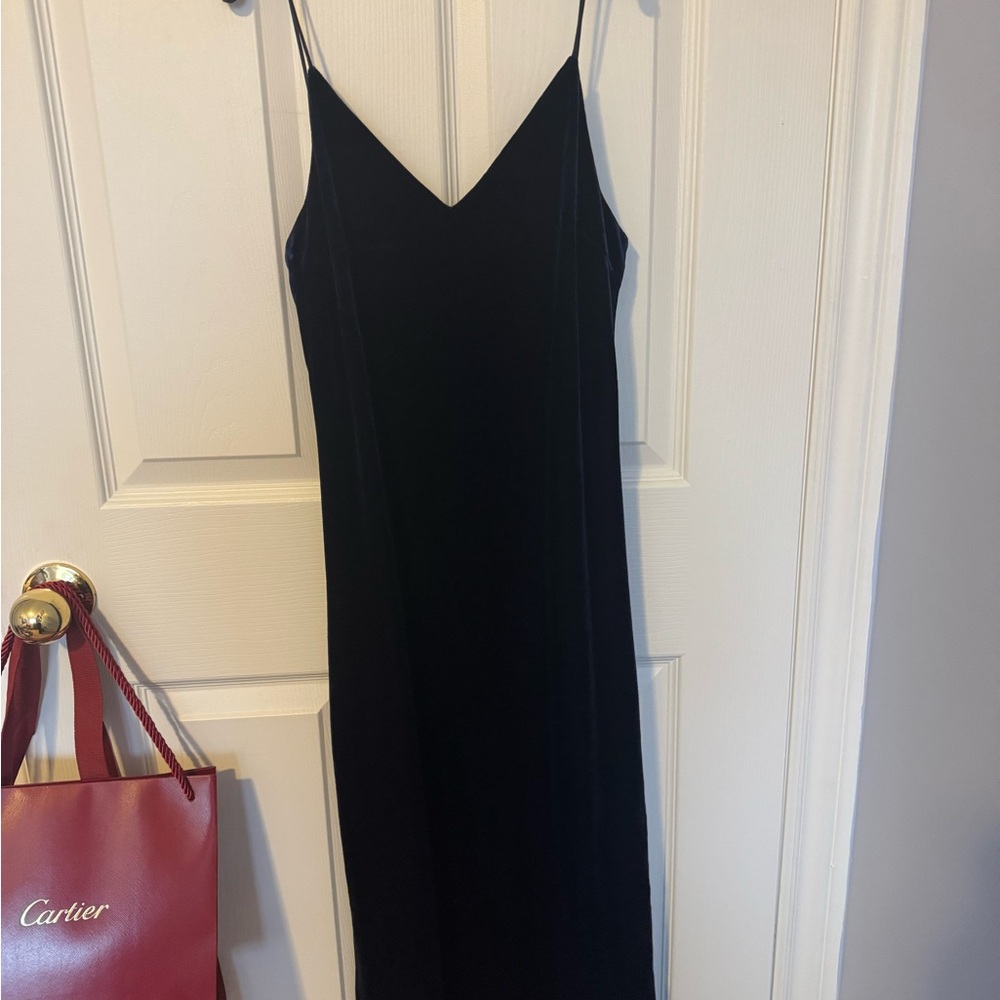 Elegant Black Spaghetti Strap Dress